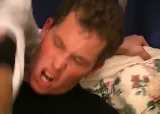 Blond-haired beauty fucks her son